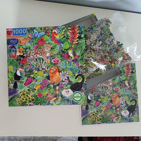 EEboo 1000 piece Puzzle Amazon Rainforest Colorful - Picture 2 of 11